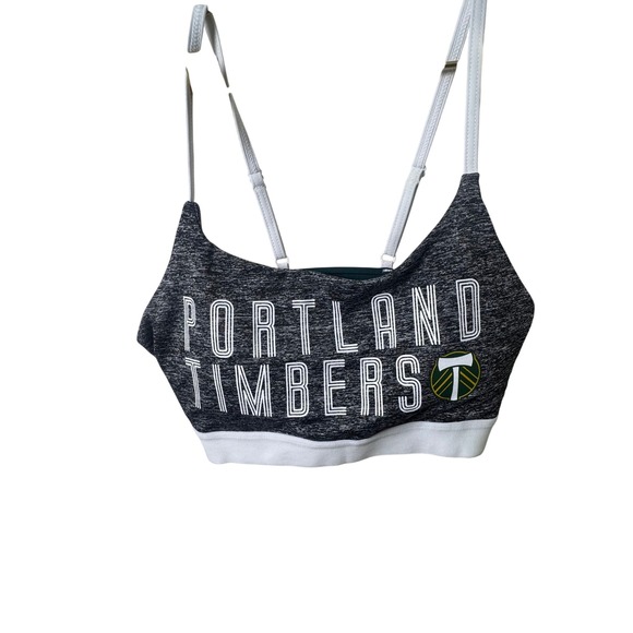 ZOozatz Portland Timbers Gray Sports Bra Activewear Soccer L NWT - Picture 1 of 5